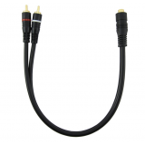 Perėjimas 2RCA - RCA (2K-1L) 0.3m Gold